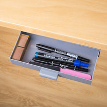 Load image into Gallery viewer, Hidden Drawer Storage Box Office Desk Bottom Paste Large Capacity Pen Case, Dark Blue, Light Blue, Pink, Gray