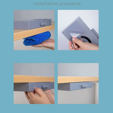 Load image into Gallery viewer, Hidden Drawer Storage Box Office Desk Bottom Paste Large Capacity Pen Case, Dark Blue, Light Blue, Pink, Gray
