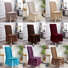 Load image into Gallery viewer, Bubble Skirt Chair Cover Household Elastic Universal One-piece  Seat Stool Cover Fabric Grid Chair Cover, Universal Size