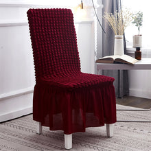 Load image into Gallery viewer, Bubble Skirt Chair Cover Household Elastic Universal One-piece  Seat Stool Cover Fabric Grid Chair Cover, Universal Size