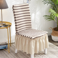 Load image into Gallery viewer, Bubble Skirt Chair Cover Household Elastic Universal One-piece  Seat Stool Cover Fabric Grid Chair Cover, Universal Size