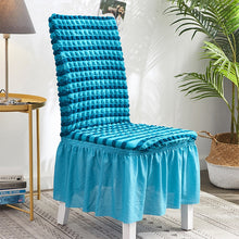 Load image into Gallery viewer, Bubble Skirt Chair Cover Household Elastic Universal One-piece  Seat Stool Cover Fabric Grid Chair Cover, Universal Size