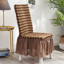 Load image into Gallery viewer, Bubble Skirt Chair Cover Household Elastic Universal One-piece  Seat Stool Cover Fabric Grid Chair Cover, Universal Size