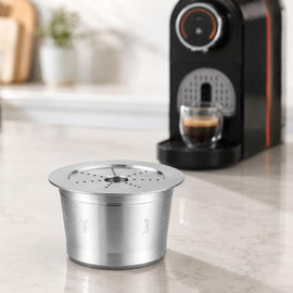 Coffee Machine Capsule Stainless Steel Household Coffee Filter Reusable Coffee Capsule Cup, Coffee Capsules Pattern Random Delivery
