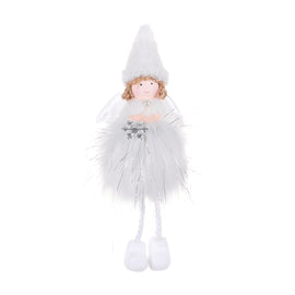 Christmas Decoration Plush Girl Angel Pendant Christmas Tree Pendant Gift, Snowflake Angel, Five Star Angel