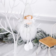 Load image into Gallery viewer, Christmas Decoration Plush Girl Angel Pendant Christmas Tree Pendant Gift, Snowflake Angel, Five Star Angel