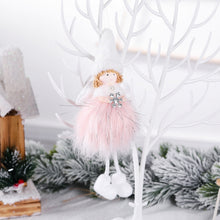 Load image into Gallery viewer, Christmas Decoration Plush Girl Angel Pendant Christmas Tree Pendant Gift, Snowflake Angel, Five Star Angel
