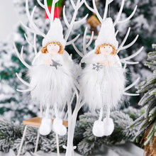 Load image into Gallery viewer, Christmas Decoration Plush Girl Angel Pendant Christmas Tree Pendant Gift, Snowflake Angel, Five Star Angel