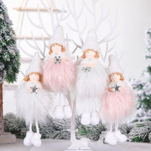 Load image into Gallery viewer, Christmas Decoration Plush Girl Angel Pendant Christmas Tree Pendant Gift, Snowflake Angel, Five Star Angel