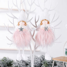 Load image into Gallery viewer, Christmas Decoration Plush Girl Angel Pendant Christmas Tree Pendant Gift, Snowflake Angel, Five Star Angel