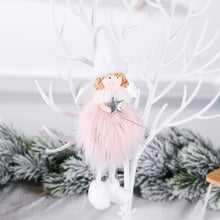 Load image into Gallery viewer, Christmas Decoration Plush Girl Angel Pendant Christmas Tree Pendant Gift, Snowflake Angel, Five Star Angel