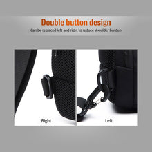 Load image into Gallery viewer, OZUKO 9223 Anti-theft Men Chest Bag Waterproof Crossbody Bag with External USB Charging Port, Standard Size, Large Size
