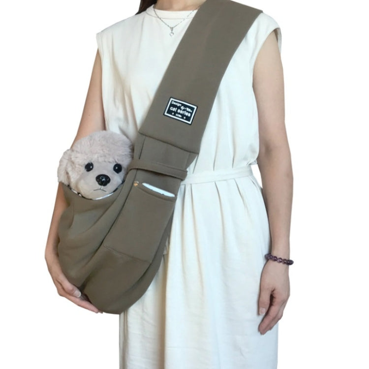 Pet Outing Carrier Bag Cotton Messenger Shoulder Bag, Yellow, Brown, Blue, Khaki, Black, Gray, Dark blue