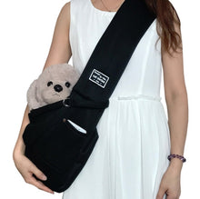 Load image into Gallery viewer, Pet Outing Carrier Bag Cotton Messenger Shoulder Bag, Yellow, Brown, Blue, Khaki, Black, Gray, Dark blue