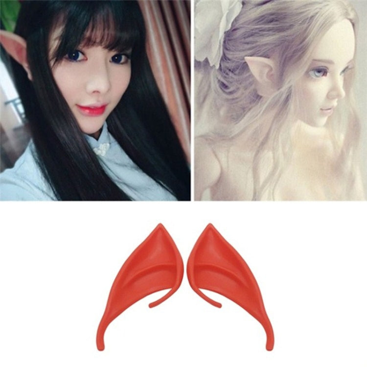 1pair  Halloween Elf Latex Ears Cosplay Props, 10cm, 12cm