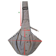 Load image into Gallery viewer, Pet Carrying Rucksack Shoulder Strap Adjustable Pet Outing Diagonal Bag, Black, Gray