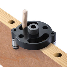 Load image into Gallery viewer, Woodworking Straight Hole Puncher Self-Centering Dowel Splicing Drilling Locator Woodworking Drilling Tool, Style:, Black, Black+7 PCS Drill Bit, Black+7 PCS Drill Bit+60 Wood Tip, Blue, Blue+7 PCS Drill Bit, Blue+7 PCS Drill Bit+60 Wood Tip