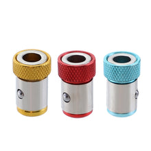 Load image into Gallery viewer, 10 PCS Bit Magnetic Ring Screwdriver Bit with Magnetic Universal Steel Sleeve, Color Random Delivery, 10PCS CQ-23