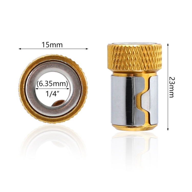 10 PCS Bit Magnetic Ring Screwdriver Bit with Magnetic Universal Steel Sleeve, Color Random Delivery, 10PCS CQ-23