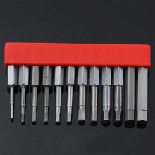 Load image into Gallery viewer, 12 PCS / Set Screwdriver Bit With Magnetic S2 Alloy Steel Electric Screwdriver, 1, 2, 3, 4, 5, 6, 7, 8, 9, 10, 11, 12, 13
