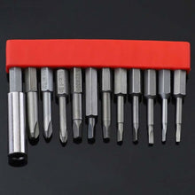 Load image into Gallery viewer, 12 PCS / Set Screwdriver Bit With Magnetic S2 Alloy Steel Electric Screwdriver, 1, 2, 3, 4, 5, 6, 7, 8, 9, 10, 11, 12, 13