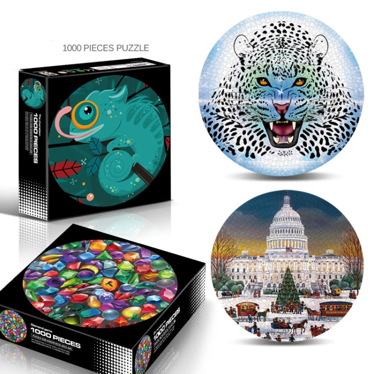 Round Shape Irregular Plane Puzzle Jigsaw Toy 1000 Pieces