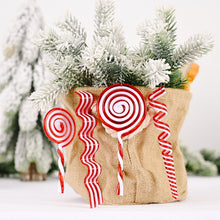 Load image into Gallery viewer, Christmas Decorations Simulation Candy Christmas Tree Ornaments, Wave Sugar, Small Lollipop, Candy Roll, Large Lollipop