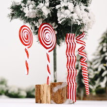 Load image into Gallery viewer, Christmas Decorations Simulation Candy Christmas Tree Ornaments, Wave Sugar, Small Lollipop, Candy Roll, Large Lollipop