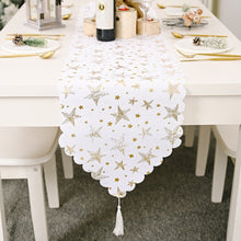 Load image into Gallery viewer, Christmas Table Decoration Bronzing Tablecloth Holiday Decoration Supplies, Golden Tree, Silver Tree, Red Tree, Red Star, Golden Star, Silver Star