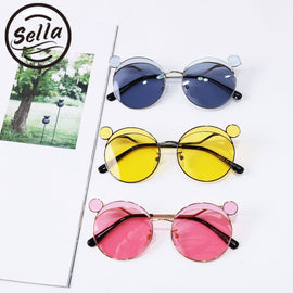 Fashion Kids Mouse Shape Sunglasses Children Tint Lens Ultraviolet-proof Polarized Sunglasses