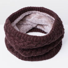 Load image into Gallery viewer, Winter Plus Velvet Thicken Warm Pullover Knit Scarf