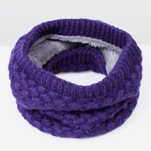 Load image into Gallery viewer, Winter Plus Velvet Thicken Warm Pullover Knit Scarf