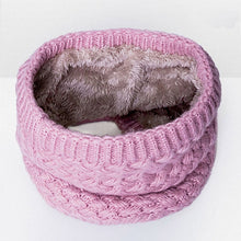 Load image into Gallery viewer, Winter Plus Velvet Thicken Warm Pullover Knit Scarf