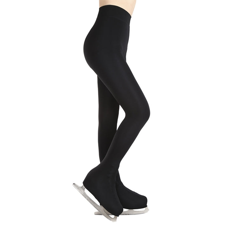 Ice Skating Skateboarding Figure Skating Pants Thermal Long Pantyhose Ice Skate with Shoes Cover, M, S