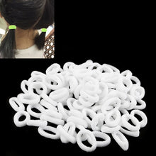 Load image into Gallery viewer, 100 PCS Colorful Child Cute Rubber Hair Band, Mixed color, Multicolour, White, Black