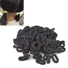 Load image into Gallery viewer, 100 PCS Colorful Child Cute Rubber Hair Band, Mixed color, Multicolour, White, Black