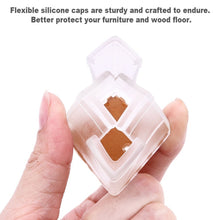 Load image into Gallery viewer, 4pcs Square Chair Leg Caps PVC Feet Protector Pads Furniture Table Covers, 30-35mm, 42-48mm, 49-55mm, 37-42mm, 56-62mm