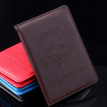 Load image into Gallery viewer, Russian Auto Driver License Bag PU Leather on Cover for Car Driving License Card Credit Holder Purse Wallet