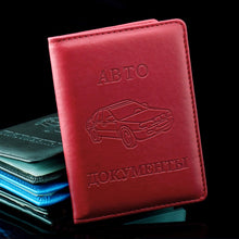 Load image into Gallery viewer, Russian Auto Driver License Bag PU Leather on Cover for Car Driving License Card Credit Holder Purse Wallet