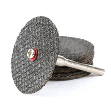 Load image into Gallery viewer, 10pcs Dremel Accessories 32mm Cutting Discs Resin Fiber Cut Off Wheel Discs for Rotary tools Grinding Abrasive Tools, 32mm