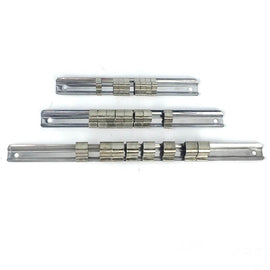 Carbon Steel 8 Socket Rack Storage Divider Rail Tray Holder Brackets Shelf Stand Tool Organizer Socket Socket Wrench Storage, 260mm, 150mm, 190mm