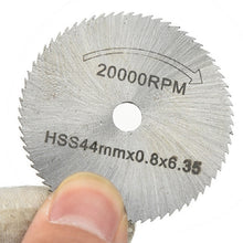 Load image into Gallery viewer, 7 PCS/Set Electric Grinder Saw Blade High Speed Steel Saw Blade Woodworking Saw Blade High Speed Steel Cutting Piece, 11025, 11026, 11027