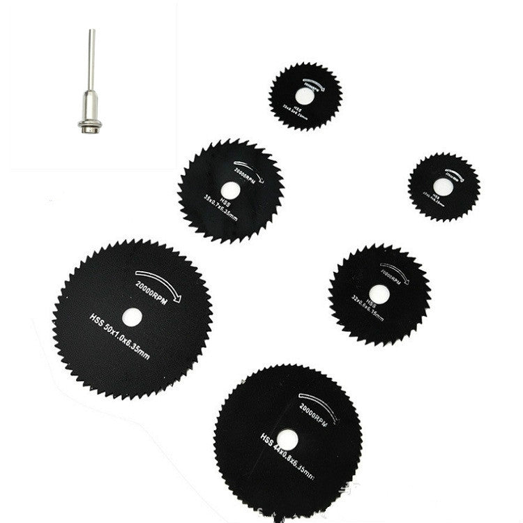 7 PCS/Set Electric Grinder Saw Blade High Speed Steel Saw Blade Woodworking Saw Blade High Speed Steel Cutting Piece, 11025, 11026, 11027