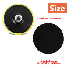 Load image into Gallery viewer, 5 PCS Polishing Disc Self-adhesive Sponge Disc Pneumatic Sandpaper Suction Cup, 80mm M10, 100mm M10, 100mm M14, 125mm M10, 125mm M14, 150mm M14, 150mm M16, 180mm M14