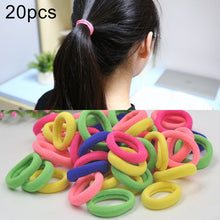 Load image into Gallery viewer, 20pcs / Pack Girls Kids Rubber Bands Ponytail Holder Elastic Hair Bands