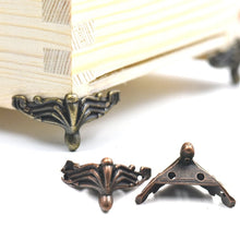 Load image into Gallery viewer, 10 PCS Antique Bronze Jewelry Gift Box Wood Case Decorative Feet Leg Corner Protector, Jewelry Gift Box Corner Protector