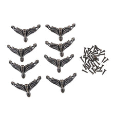 Load image into Gallery viewer, 10 PCS Antique Bronze Jewelry Gift Box Wood Case Decorative Feet Leg Corner Protector, Jewelry Gift Box Corner Protector