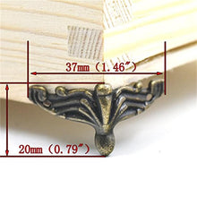 Load image into Gallery viewer, 10 PCS Antique Bronze Jewelry Gift Box Wood Case Decorative Feet Leg Corner Protector, Jewelry Gift Box Corner Protector