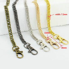 Load image into Gallery viewer, 10 PCS Metal Chain Shoulder Bags Handbag Buckle Handle DIY Double Woven Iron Chain Belt, 40cm, 60cm, 100cm, 120cm, 140cm