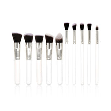 Load image into Gallery viewer, 10 Pcs Silver/Golden Makeup Brushes Set pincel maquiagem Cosmetics  maquillaje Makeup Tool Powder Eyeshadow Cosmetic Set, 10 silver black, 10 platinum, 10 Gold black, 10 White silver, 10 Pink Gold, 10 Pink silver